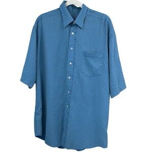 Bugatchi Uomo Shirt Mens Short Sleeve Button-up